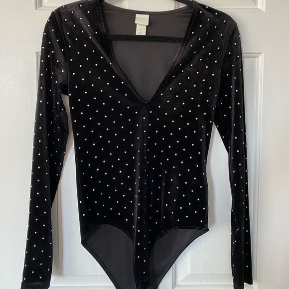 Sparkle Studded Bodysuit | Velvet | Size S - Picture 7 of 8